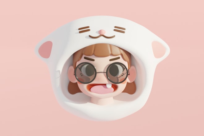 I will create 3d model icon avatar stream profile picture