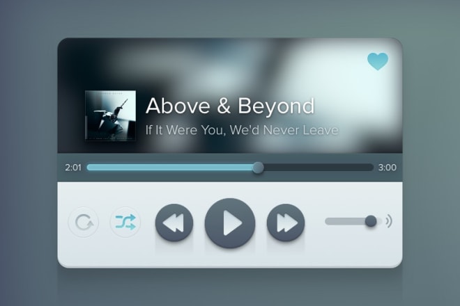 I will create a awesome looking online music player