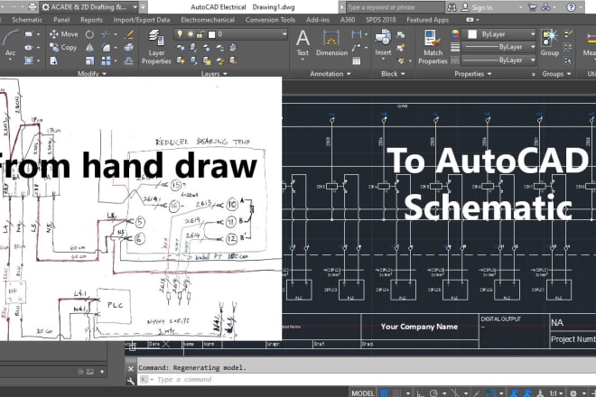 I will create a professional schematic diagram or wiring diagram