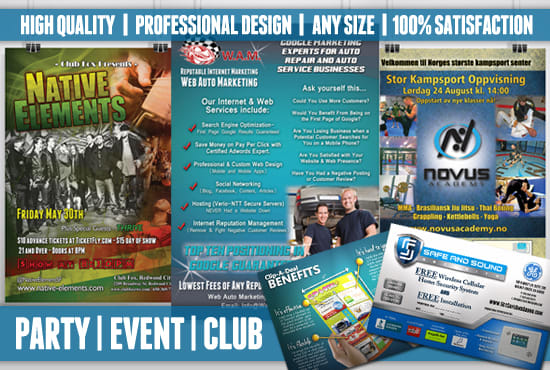 I will create a promotional flyer