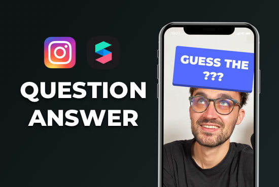 I will create a question and answer instagram filter with spark ar