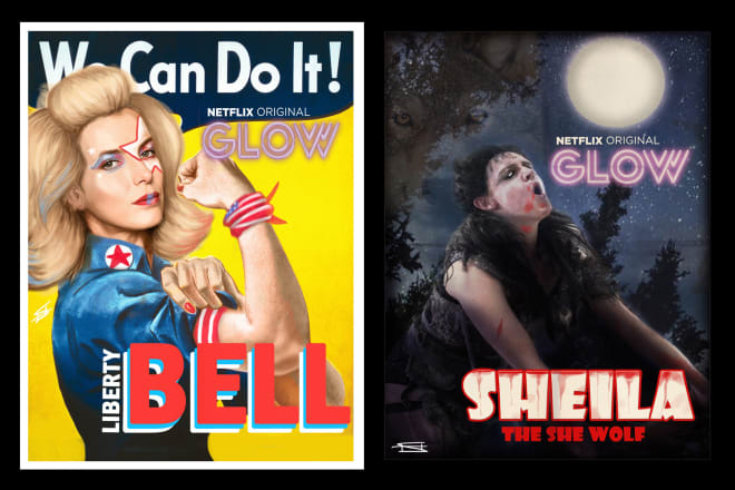 I will create a vintage poster for TV or movies