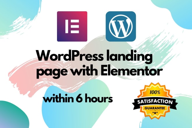 I will create and design landing page, squeeze page with elementor
