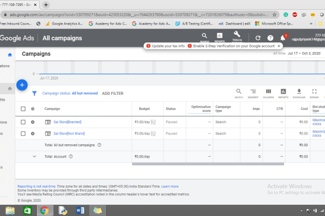 I will create and manage google adwords account for best ROI