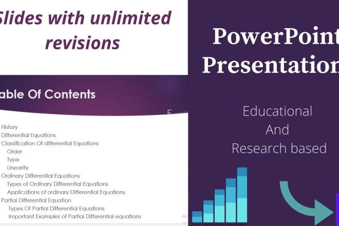 I will create attractive power point presentation slides for academics