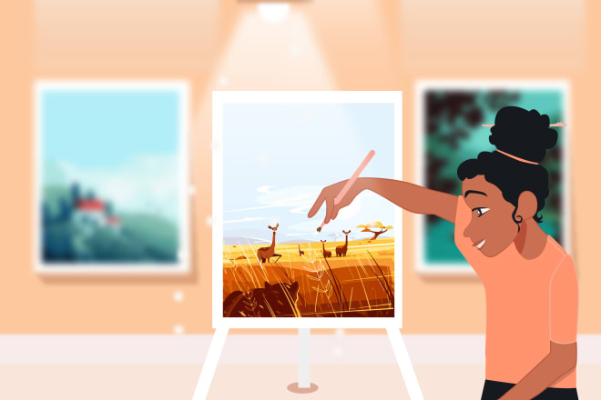I will create best flat 2d website illustration
