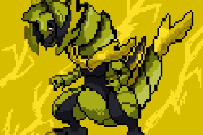 I will create custom pokemon sprites with animation