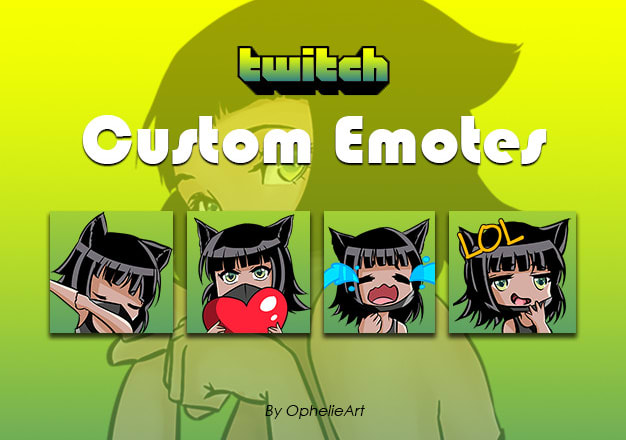 I will create cute custom twitch or discord emotes, logo and badges
