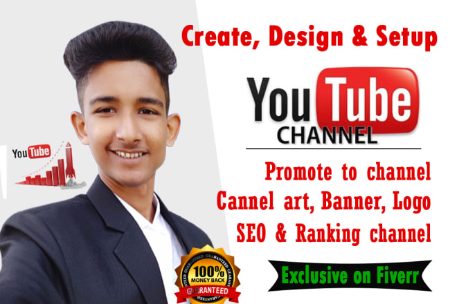 I will create, design and setup professional youtube channel