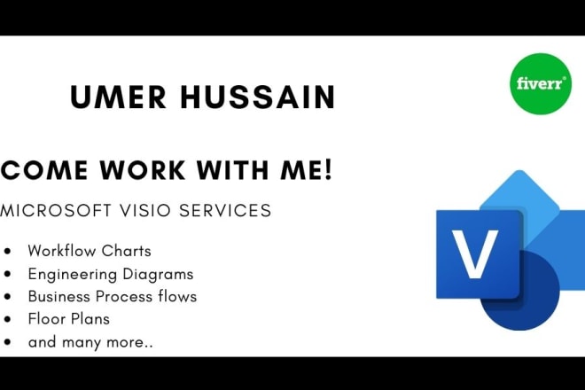 I will create, design or modify any diagram on microsoft visio