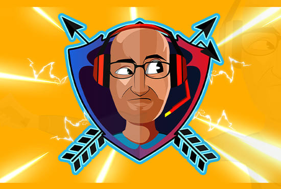 I will create gaming mascot, logo for esports