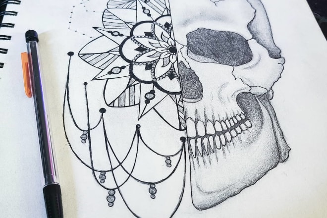 I will create hand drawn tattoo designs