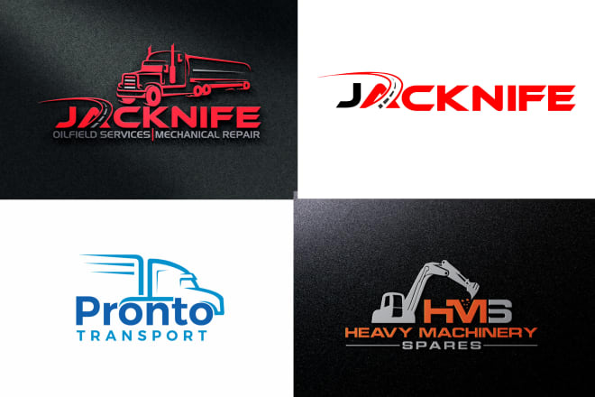 I will create modern transport logistics and trucking logo within 24 hours