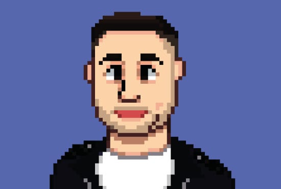 I will create pixel art cartoon portrain for you