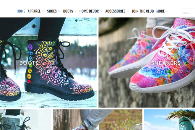 I will create print on demand shopify store, wordpress website