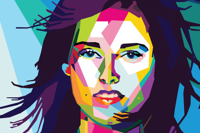 I will create professional wpap pop art portrait