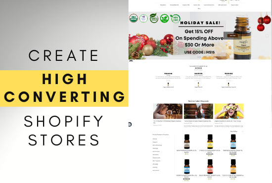 I will create shopify stores ready to start selling