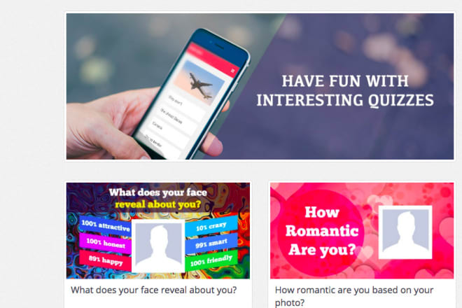 I will create socioquiz website in PHP