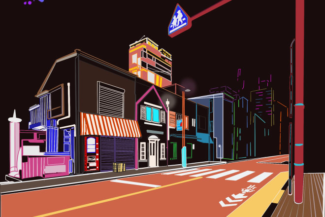 I will create stunning vector art or building illustration