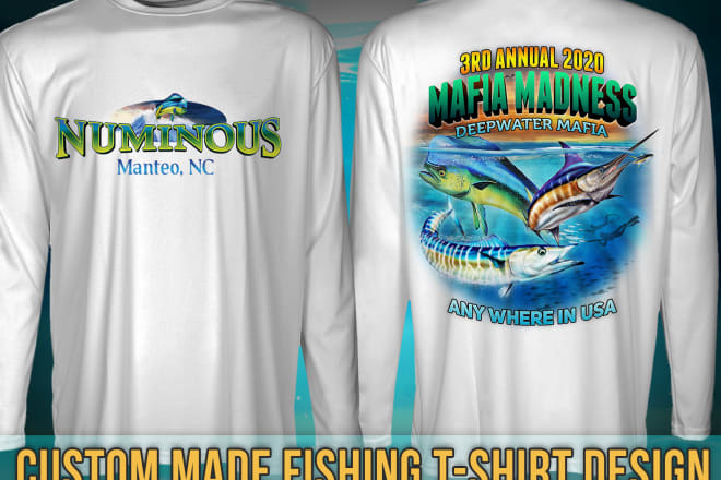 I will create trendy fishing tshirt design based on your idea
