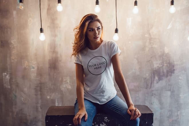 I will create tshirt mockups of real models