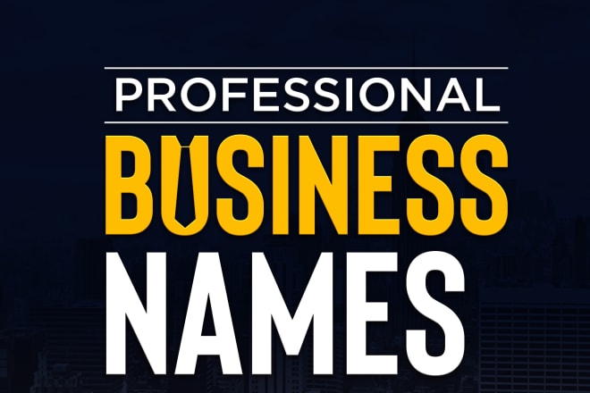 I will create your catchy business, brand, company name and slogans