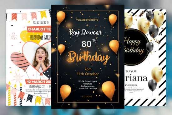 I will design a best birthday card