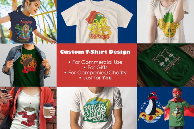 I will design a custom tshirt graphic
