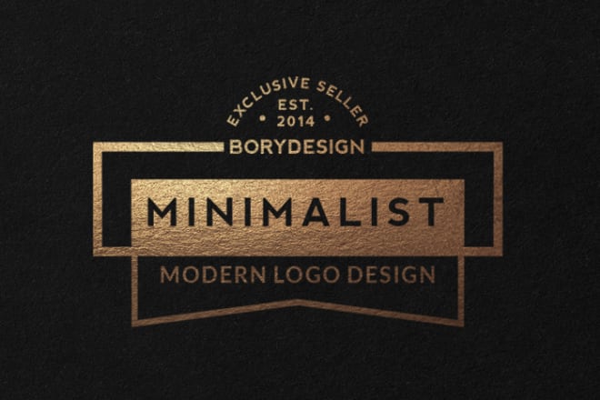 I will design a minimal modern logo