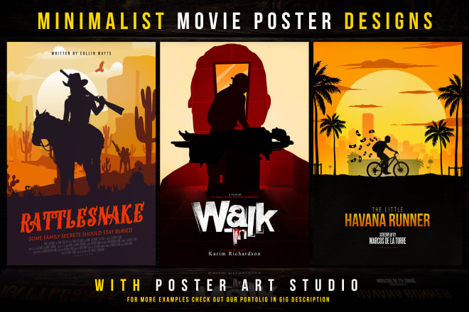 I will design a minimalist movie poster