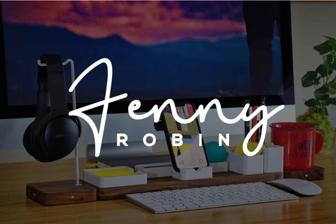 I will design a unique font, text, and signature logo for you
