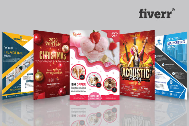 I will design an amazing flyer, banner, poster and magazin cover