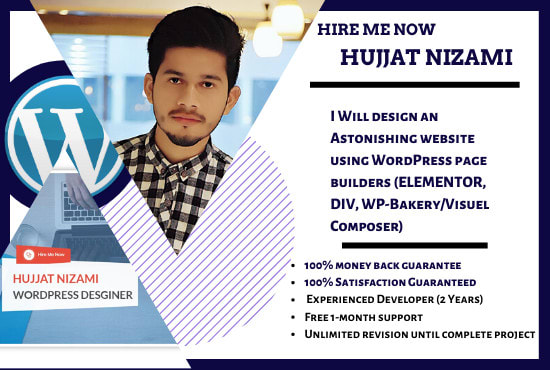 I will design an astonishing website using wordpress page builders