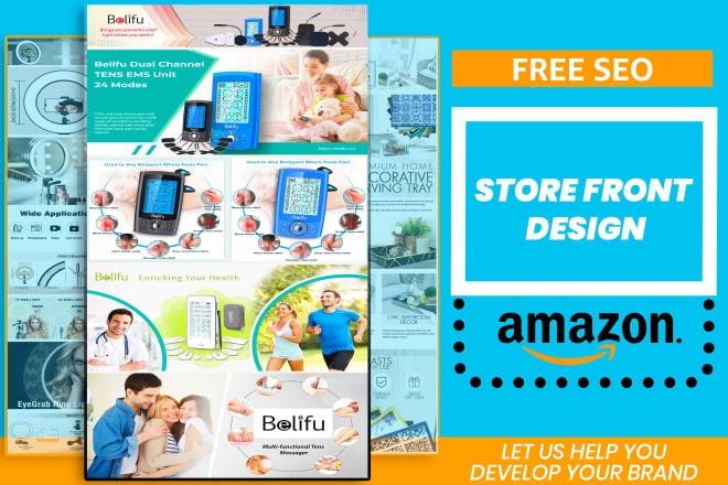 I will design an attractive amazon storefront for your brand