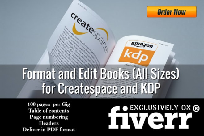 I will design and format your book for kindle, createspace, lulu