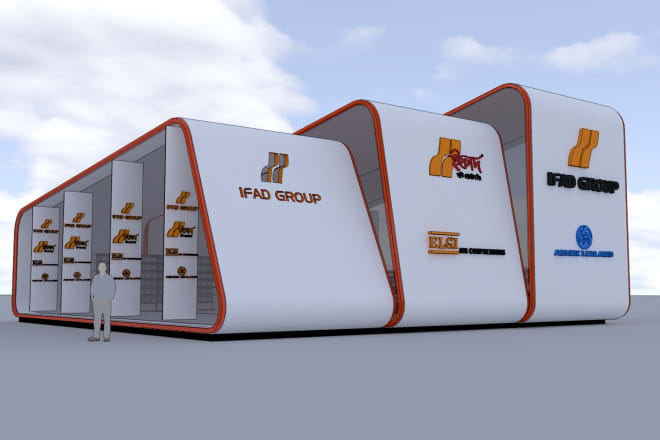 I will design beautiful stall,pavilion,kiosk and exhibition space