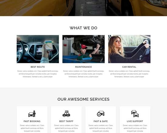 I will design car rental, taxi booking, website with wordpress