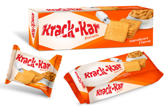 I will design creative food packaging design