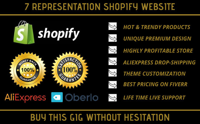 I will design fantastic shopify store website drop shipping store