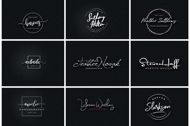 I will design fast signature, handwriting, scripted, cursive logo