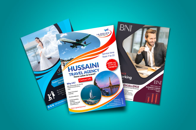I will design flyer, trifold or bifold brochure, company profile