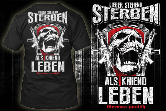 I will design high qulity t shirts for you