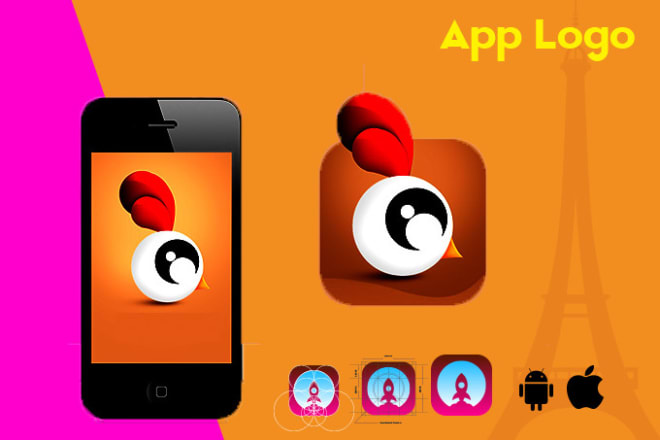 I will design mobile app logo with icon for android, IOS