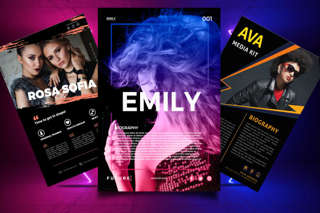 I will design one sheet, clickable enabled epk, press kit,media kit