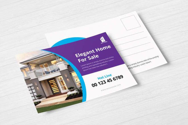 I will design postcard, direct mail eddm, real estate postcard, flyer