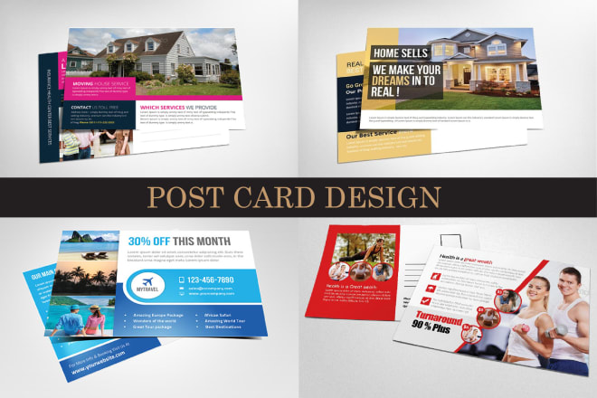 I will design postcard, rack card, dl flyer, door hanger