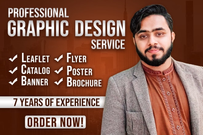 I will design poster, flyer, catalog, brochure, leaflet or any graphics