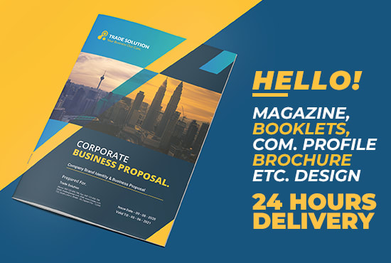 I will design professional magazine layout, booklet, company profile