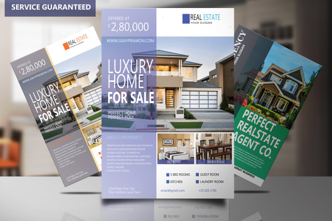 I will design professional real estate flyer or postcard in 10hrs