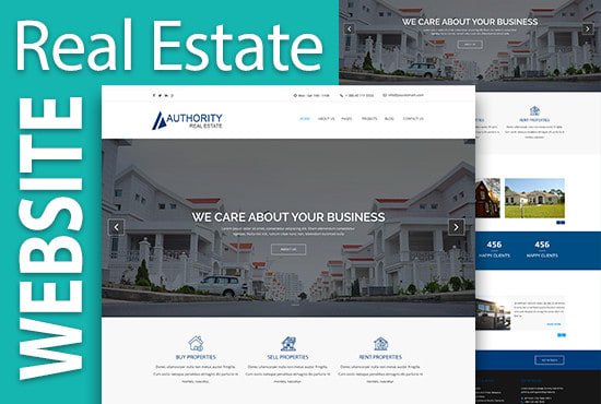 I will design real estate agency wordpress website, landing page